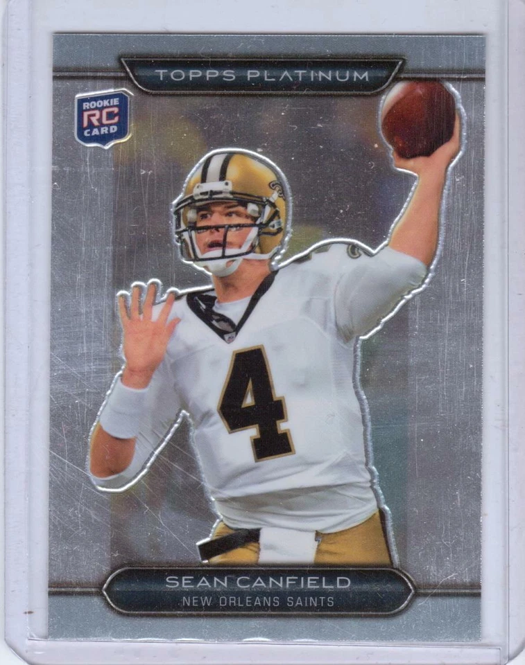 2010 Topps Platinum #21 Sean Canfield RC - New Orleans Saints - Image 1 of 1