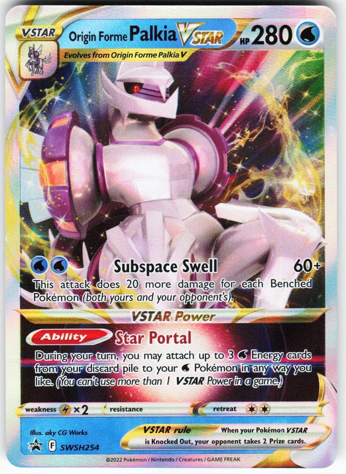 Origin Forme Palkia VSTAR SWSH254 Pokemon SWSH: Sword & Shield Promo Cards - Image 1 of 2