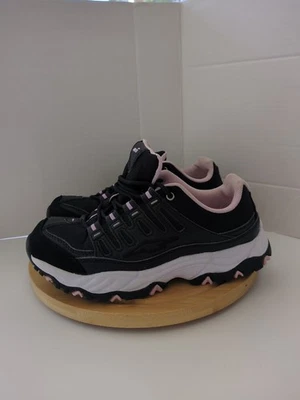 Avia Women's Size 8.5 Lace-Up Sneaker Athletic Tennis Shoes Black/Pink - Image 1 of 4