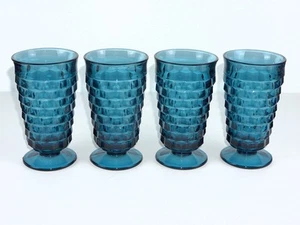 COLONIA AMERICAN WHITEHALL RIVIERA VASOS DE TÉ HELADO AZUL OSCURO - JUEGO DE 4 - Imagen 1 de 8