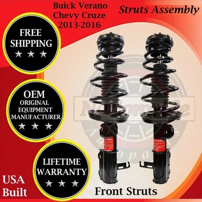 Puntales delanteros Monroe OEM para Chevy Cruze/Buick Verano 2013-2016 garantía de por vida Foto 1 de 4