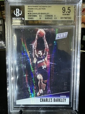 2019 Panini Collection Father’s Day Charles Barkley Holo /50 #CB Suns BGS 9.5 - Image 1 of 4