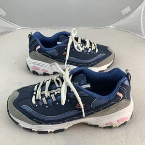 Zapatos deportivos Skechers D'Lites de espuma viscoelástica calce ancho para mujer talla 7,5 W SN11947W - Imagen 1 de 10