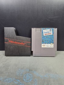 Vintage Nintendo NES Where's Waldo? Video Game Cartridge & Sleeve Vintage A-1