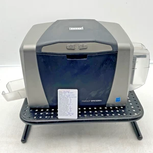 HID DTC1250E Eth Fargo Color ID Card Printer Tested Working TESTED - NO PWR AC - Picture 1 of 11