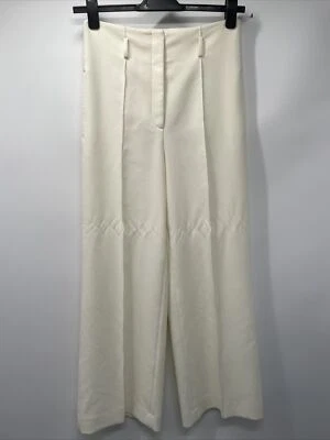 Pantalones de vestir Robert Rodriguez Aaron de pierna ancha crema para mujer talla 6 Foto 1 de 4