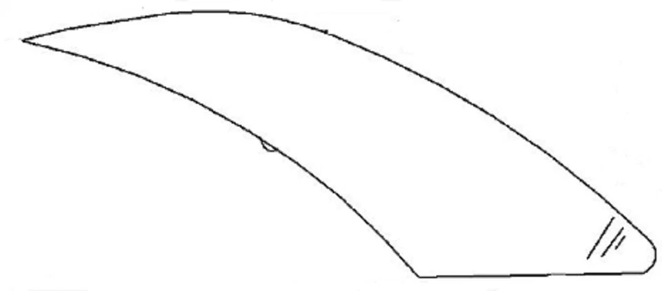 Fits Subaru GL-10 1989 2 Door Coupe Rear Back Glass Heated Window - Image 1 of 1