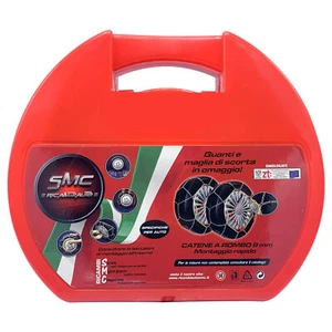 CATENE DA NEVE OMOLOGATE O-NORM TUV SMC 9mm PER PNEUMATICI GOMME 225/50 R 18 - Foto 1 di 7