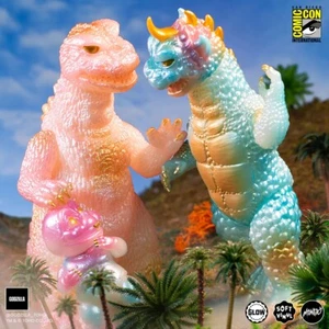 All Monsters Attack GITD Cherry Blossom Vinyl 3 Figure Set Godzilla Revenge '69 - Picture 1 of 24