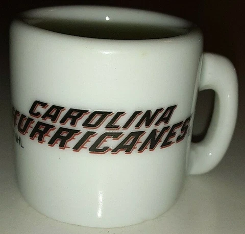 NHL Collectible Mini Mug North Carolina Hurricanes NHL Coffee One Inch Cup White Cover