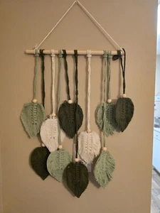 Macrame jungle leaves wall decor - Picture 1 of 2