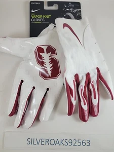 Nike Vapor Knit NCAA Stanford Football Gloves FN5554 135 Size XL - Picture 1 of 1