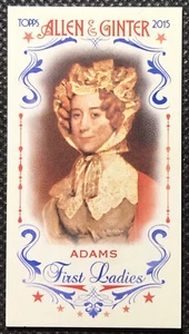 Mini primeras damas Topps Allen and Ginter 2015 #FIRST6 Louisa Adams - Imagen 1 de 2