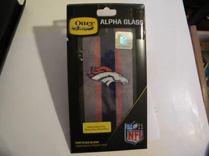 Otter Box Alpha Glass Protector iPhones 6+/6s+, 7+ & 8+ NFL Football Broncos - Picture 1 of 6