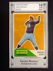 GEORGE BLANDA 1960 FLEER #58 GRADED GEM MINT 10! - Picture 1 of 2