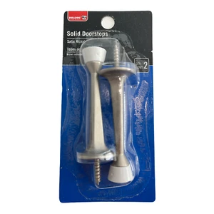 BULLDOG HARDWARE Solid Doorstops Satin Nickel - Picture 1 of 1