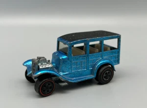 Vintage Hot Wheels Redline Classic 1931 '31 Ford Woody Blue w/ White In 1968 USA - Picture 1 of 8