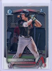 Slade Caldwell 2025 Bowman Chrome 1st Prospect Arizona Diamondbacks - Foto 1 di 2
