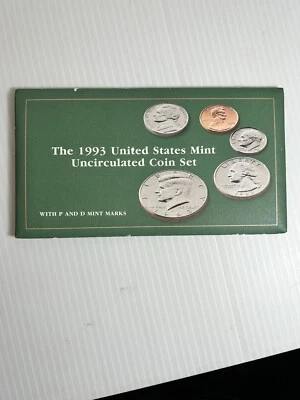1993 US Mint Uncirculated Coin Set - In Excellent Condition - P & D Mints - New - Image 1 of 4