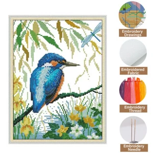 Juego de punto de cruz contado Bird Settled on the Branch kit de punto de cruz bordado - Imagen 1 de 10