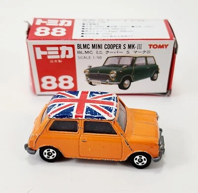 Vintage 1979 BLMC Mini Cooper MK-III Tomy Tomica 88 Toy Made in Japan w/ Box - Image 1 of 4