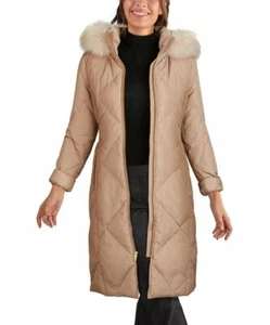 Cole Haan Sand Quilted Parka Women's Jacket Size Large - Picture 1 of 1