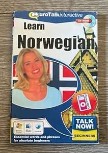 Learn Norwegian EuroTalk Interactive CD-Rom Talk Now Beginners Windows Mac - Picture 1 of 3