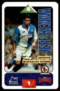 Subbuteo Squads 1995-1996 Jeff Kenna (Blackburn Rovers) No. 39
