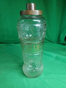 50s Jim Beam Whiskey " Shaker" Double Closure Liquor Decanter  Vintage Barware - Picture 1 of 6