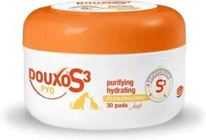 Douxo S3 Pyo Antibacterial And Antifungal Dog And Cat Pads Wipes - Veterinary - - Picture 1 of 5