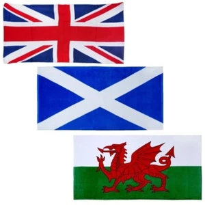 Asciugamano Bandiera Union Jack Galles Modello Scozia Bagno Spiaggia Grande Asciugamano Morbido Regalo - Foto 1 di 42