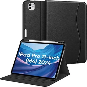 Folio Hülle für iPad Pro 11 Zoll (M4) 2024 Magnet Multi-Winkel Smart Ständer Cover - Bild 1 von 12