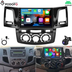 CAM+ For Toyota Hilux Fortuner 2005-14 Car Stereo GPS Carplay Android 13 Sat Nav - Picture 1 of 19