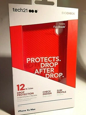 Tech21 EvoCheck Case for Apple iPhone XS Max - Bright Rouge Red - Image 1 of 4