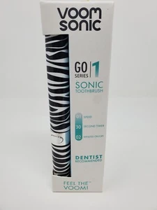 Voom Sonic Go Electric Toothbrush Zebra striped NEW - Picture 1 of 1