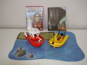 Fireman Sam Toys Bundle Titan Neptune DVD NEW Playmat Sea Coast Paper Mat _TM8