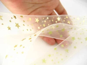 5ms Weihnachten Spitzenband Voile Band breit dünn Blumendeko Band Geschenkkrawatten - Bild 1 von 5