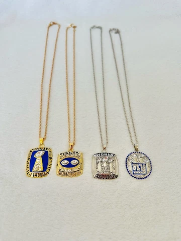 4 PCS New York Giants Super Bowl Pendant Complete Set, US SHIP Cover