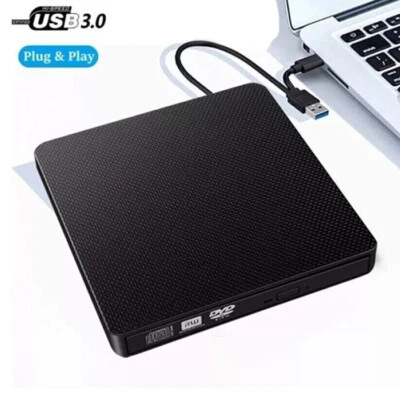 Masterizzatore DVD esterno lettore CD/RW USB per PC computer portatile notebook - Immagine 1 di 4