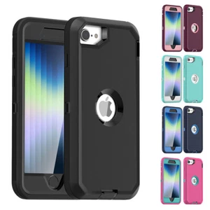 Für iPhone SE 2. 3. Hülle Hybrid Robust Stoßfest Cover Displayschutz - Bild 1 von 31