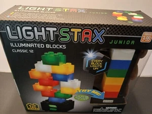 Light Stax Junior Leuchtblöcke 12 Stück für Alter 3-99 Brandneu - Bild 1 von 5