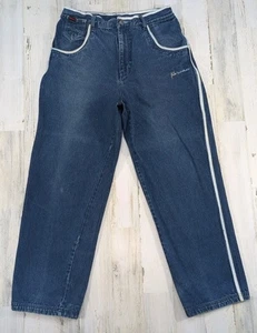 Vintage Y2K Fubu Jeans Herren passt 34x31 Baggy Distressed verwaschen (Etikett 38x34) - Bild 1 von 18