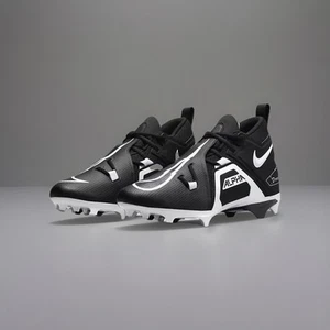Nike Alpha Menace Pro 3 Mid Football Cleats Men's Black Size 12 Panda CT6649-001 - Picture 1 of 9