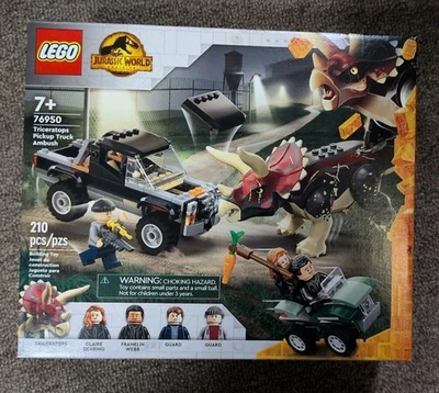 LEGO Jurassic World: Triceratops Pickup Truck Ambush 76950 Nuevo en caja Envío rápido  Foto 1 de 3