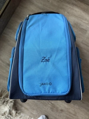 JAKO-O großer Kinder-Trolley mit integriertem Schrank Schrankkoffer Reise Blau - Bild 1 von 4