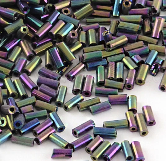 Preciosa Czech Glass Bugle Beads 24 Grams (Purple Iris  #2) - Image 1 of 1