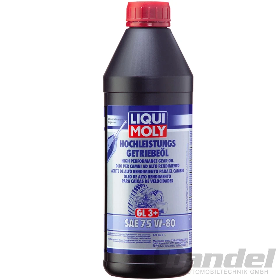 1L LIQUI MOLY Aceite Motor (GL3 SAE 75W-80 Apto para BMW Mercedes Opel Volvo - Imagen 1 de 2