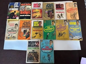 Lot of 13 Donald Hamilton Matt Helm Series Paperback Books - Picture 1 of 18