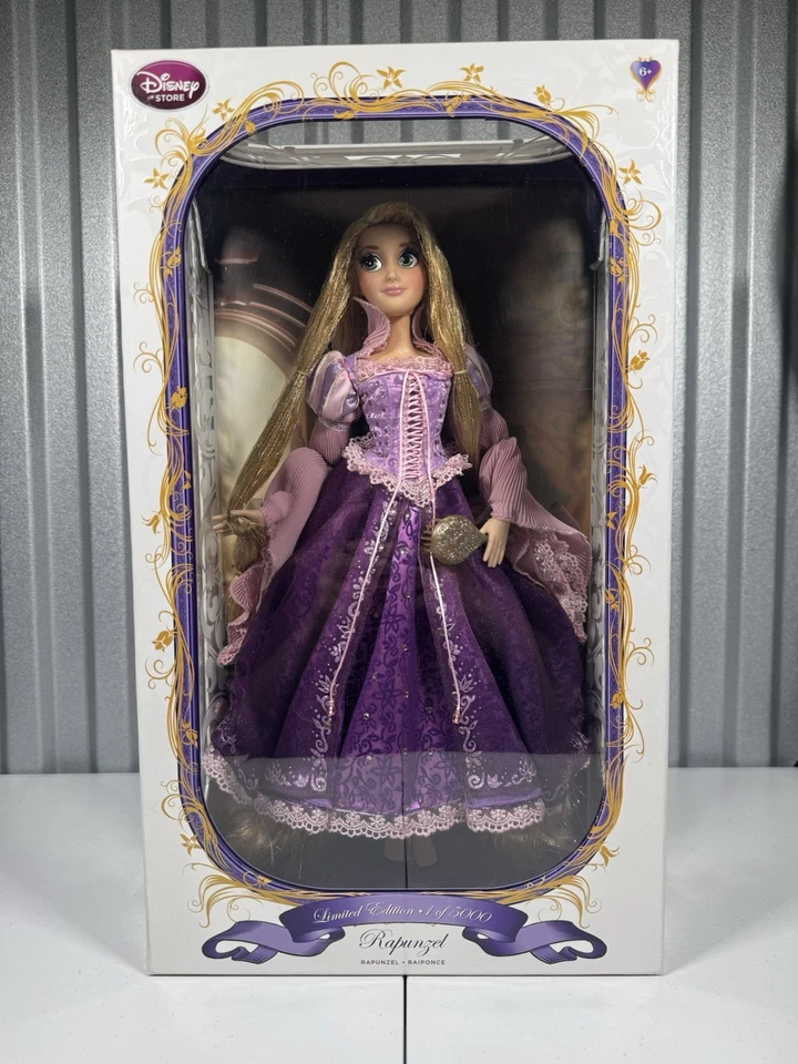 Muñeca Rapunzel Edición Limitada Disney Store 2495/5000 Totalmente Nueva En Caja ¡Con Certificado de Autenticidad! Foto 1 de 4