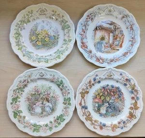 [Inutilizzato] Royal Doulton Brambly Hedge Plates (4 pezzi) dal Giappone - Foto 1 di 19